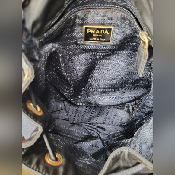 EUC PRADA Vintage Tessuto Nylon Vela Rucksack Backpack - Picture 2 of 9